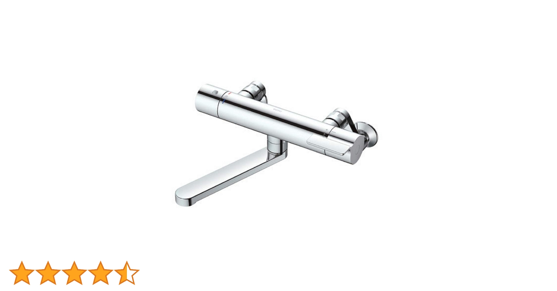 混合水栓 TBV03421J クロムメッキ Amazon | TOTO 浴室用壁付サーモスタット混合水栓 シャワーなし